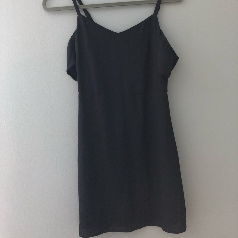 Express mini dress with Bardot sleeves